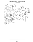 MAGNETRON AND AIR FLOW Diagram and Parts List for MW3601XS0  Whirlpool Microwave