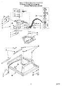 MACHINE BASE Diagram and Parts List for LSR8300EQ0  Whirlpool Washer