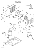 UNIT, LITERATURE Diagram and Parts List for RA1010  Whirlpool Air Conditioner