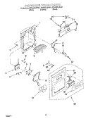 DISPENSER FRONT Diagram and Parts List for KSBS25FJBT01  KitchenAid Refrigerator