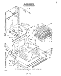 OVEN Diagram and Parts List for RM275PXK0  Whirlpool Microwave Oven Combo