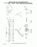 MOTOR AND ICE CONTAINER PARTS Diagram and Parts List for ED5FHAXVA02  Whirlpool Refrigerator