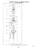 BASKET DRIVE AND BRAKE Diagram and Parts List for LA5880XKW2  Whirlpool Washer