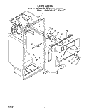 LINER Diagram and Parts List for ET20ZKXXG00  Whirlpool Refrigerator