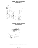 DOOR AND LATCH, WIRING HARNESS Diagram and Parts List for MW3520XP2  Whirlpool Microwave