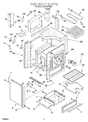 SECTION Diagram and Parts List for RS310PXEB1  Whirlpool Range