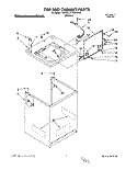 TOP AND CABINET, LIT/OPTIONAL Diagram and Parts List for KAWL517BWH0  KitchenAid Washer