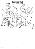 SECTION Diagram and Parts List for REL4636BL0  Roper Dryer