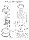 Part Location Diagram of 8054758 Whirlpool NUT-SPANER
