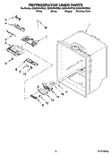 Part Location Diagram of 67005190 Whirlpool OVERLAY