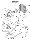 UNIT PARTS Diagram and Parts List for KUIS185JSS3  KitchenAid Ice Maker