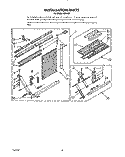 INSTALLATION PARTS Diagram and Parts List for RE183A  Whirlpool Air Conditioner