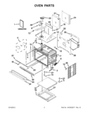 OVEN PARTS Diagram and Parts List for KEBS279BWH00  KitchenAid Wall Oven