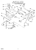Part Location Diagram of 4363714 Whirlpool CAP-BURNER