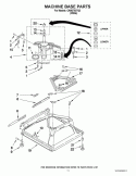 MACHINE BASE PARTS Diagram and Parts List for CAM2752TQ3  Whirlpool Washer