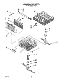 DISHRACK, LIT/OPTIONAL Diagram and Parts List for DU8550XX0  Whirlpool Dishwasher