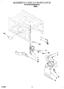 MAGNETRON AND AIR FLOW Diagram and Parts List for KCMS125YBL0  KitchenAid Microwave