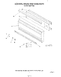 CONTROL FRAME AND KNOB Diagram and Parts List for KEMS375SBL1  KitchenAid Microwave Oven Combo