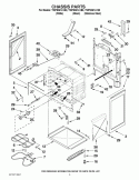 CHASSIS PARTS Diagram and Parts List for YWFE361LVB0  Whirlpool Range
