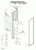 FREEZER DOOR PARTS Diagram and Parts List for ED5LTAXVL01  Whirlpool Refrigerator