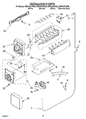 ICEMAKER PARTS Diagram and Parts List for KSRA22ILBL02  KitchenAid Refrigerator