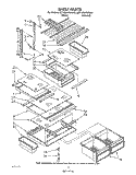 SHELF Diagram and Parts List for 6ET18GKXWW00  Whirlpool Refrigerator