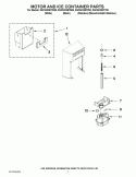 MOTOR AND ICE CONTAINER PARTS Diagram and Parts List for KSC24C8EYB00  KitchenAid Refrigerator