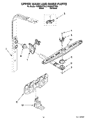 UPPER WASH AND RINSE PARTS Diagram and Parts List for KUDB03CTBS2  KitchenAid Dishwasher