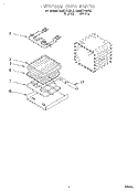 INTERNAL OVEN Diagram and Parts List for KEMI371GBL0  KitchenAid Microwave Oven Combo