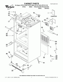 CABINET PARTS Diagram and Parts List for GI7FVCXXA00  Whirlpool Refrigerator