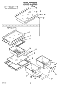 SHELF PARTS, OPTIONAL PARTS Diagram and Parts List for ER6AHKXPQ02  Whirlpool Refrigerator