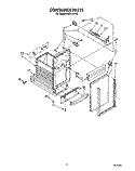 CONTAINER Diagram and Parts List for KUCC151V0  KitchenAid Trash Compactor