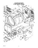 BULKHEAD, LIT/OPTIONAL Diagram and Parts List for CG1751XYN0  Whirlpool Dryer