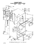 CABINET Diagram and Parts List for ET14ZKXXG01  Whirlpool Refrigerator