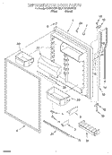 REFRIGERATOR DOOR Diagram and Parts List for KTRP20KHWH00  KitchenAid Refrigerator