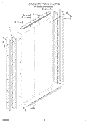 CABINET TRIM Diagram and Parts List for KSSS42QHX00  KitchenAid Refrigerator
