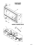 DOOR, WIRING HARNESS, LIT/OPTIONAL Diagram and Parts List for MH6600XX0  Whirlpool Microwave