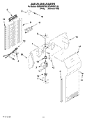 AIR FLOW PARTS Diagram and Parts List for ED2NHGXTL00  Whirlpool Refrigerator