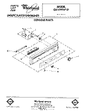 CONSOLE Diagram and Parts List for DU1099XT0  Whirlpool Dishwasher