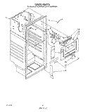 LINER Diagram and Parts List for ET16JKXWN01  Whirlpool Refrigerator