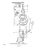 TUB AND BASKET Diagram and Parts List for LA5500XKW1  Whirlpool Washer