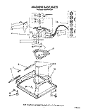 MACHINE BASE Diagram and Parts List for 4LA9300XTG1  Whirlpool Washer