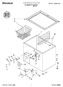 SECTION Diagram and Parts List for TCF1010GW01  Whirlpool Freezer