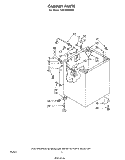 CABINET Diagram and Parts List for LA6700XMW0  Whirlpool Washer