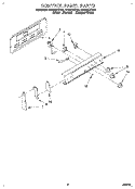 CONTROL PANEL Diagram and Parts List for RF302BXDW0  Whirlpool Range