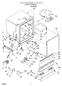 TUB ASSEMBLY Diagram and Parts List for TUD5700EQ4  Estate Dishwasher