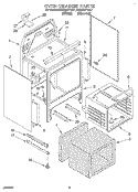 OVEN CHASSIS Diagram and Parts List for KERC507YWH1  KitchenAid Range