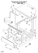FRAME AND TANK Diagram and Parts List for KUDC230B0  KitchenAid Dishwasher