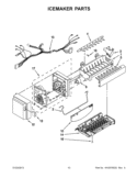 ICEMAKER PARTS Diagram and Parts List for GI0FSAXVB09  Whirlpool Refrigerator