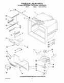 FREEZER LINER PARTS Diagram and Parts List for GB2FHDXWQ01  Whirlpool Refrigerator